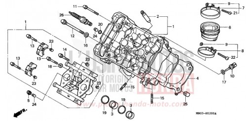 V. ZYLINDERKOPF VFR800FIX de 1999